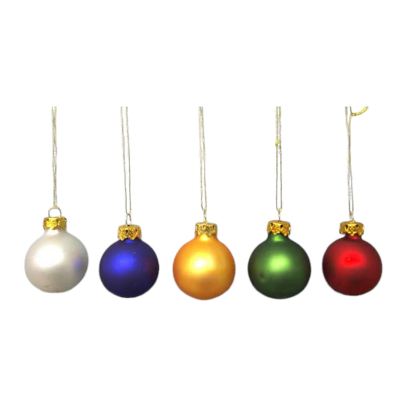 20-er Set Kugeln glänzend Weihnachtsbaum Christbaum Weihnachtskugeln Glas Christbaumschmuck Weihnachten Ø 3,5cm