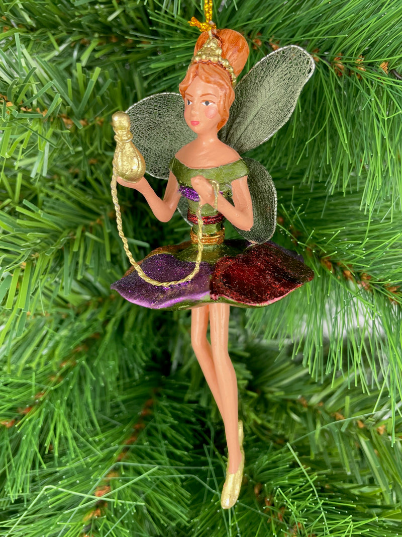 Figur Blumenelfe mit Gefäß Elfe Baumschmuck Ostern Frühling Weihnachten 15cm