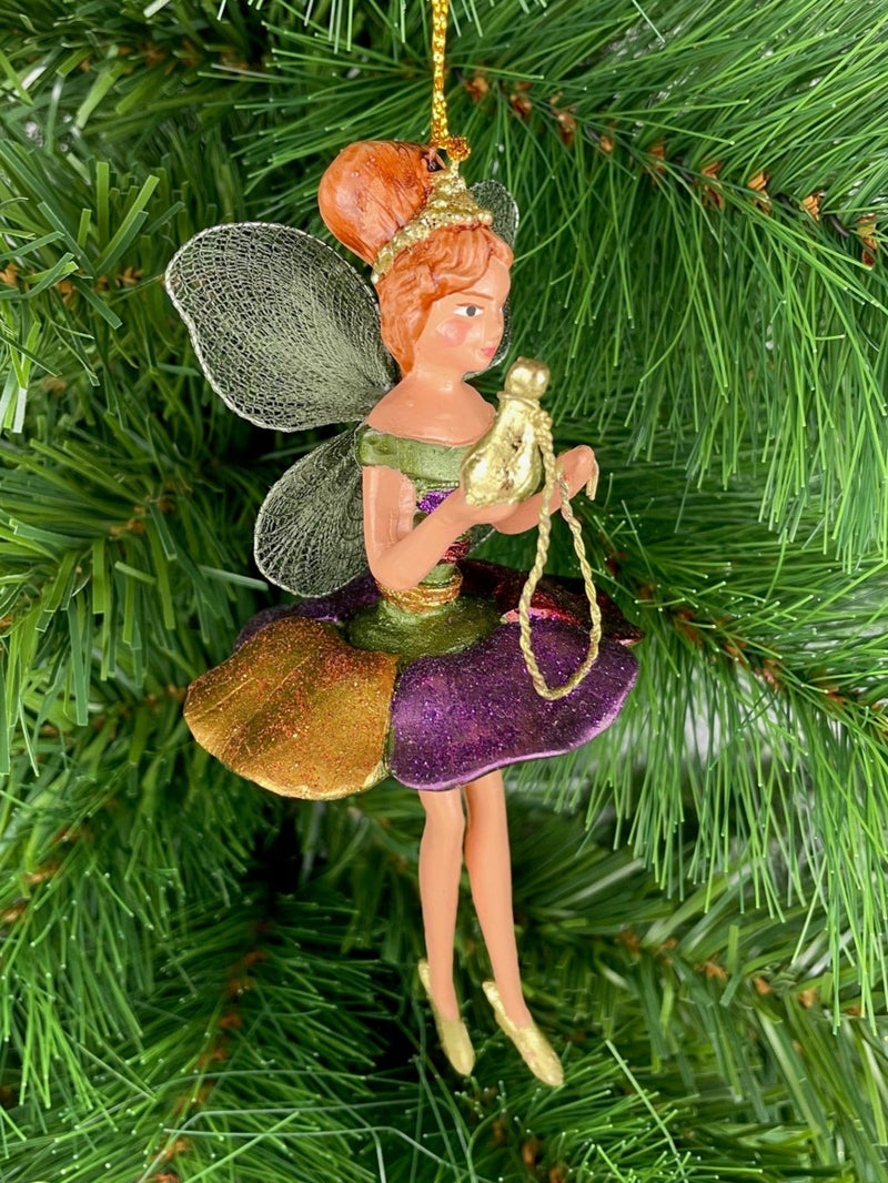 Figur Blumenelfe mit Gefäß Elfe Baumschmuck Ostern Frühling Weihnachten 15cm