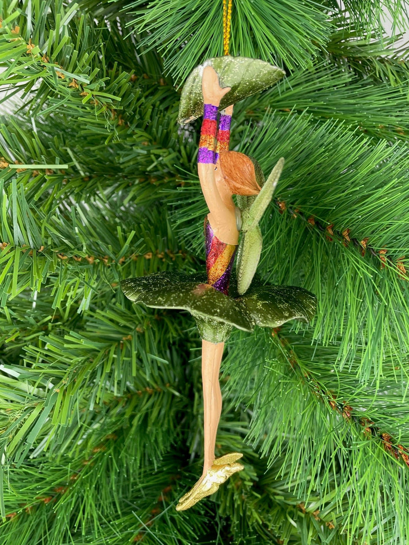 Figur Blumenelfe mit Blatt Elfe Baumschmuck Ostern Frühling Weihnachten 15cm