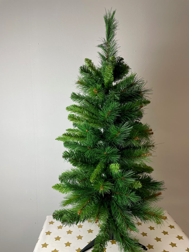 Weihnachtsbaum PVC künstlich, schwer entflammbar, unechter Tannenbaum inkl. Ständer  - 90cm oder 60cm hoch