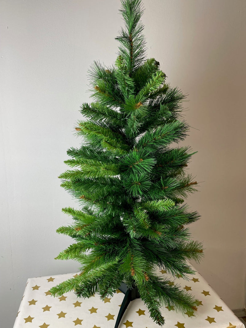 Weihnachtsbaum PVC künstlich, schwer entflammbar, unechter Tannenbaum inkl. Ständer  - 90cm oder 60cm hoch